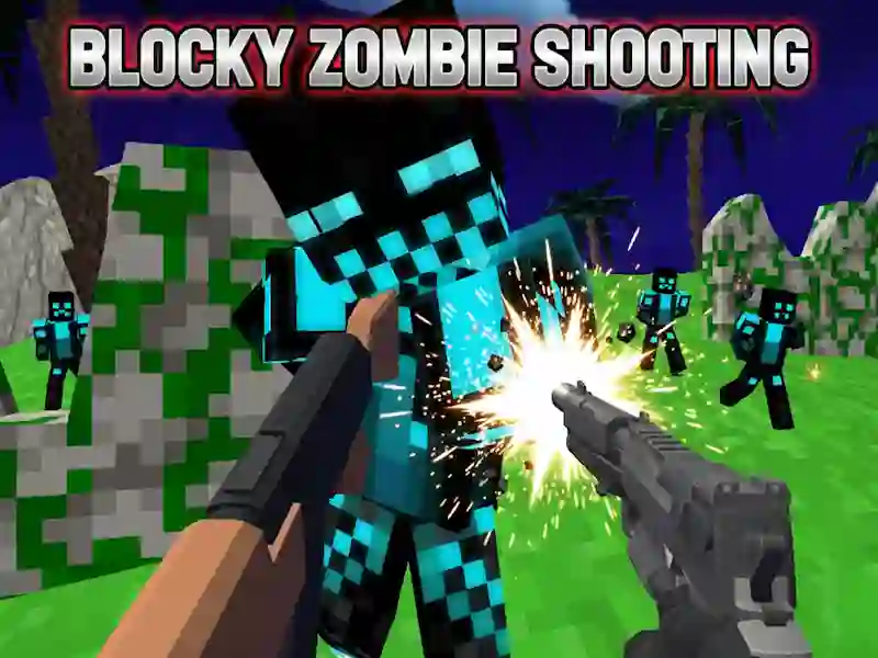 Blocky Zombie Shooting — free online game