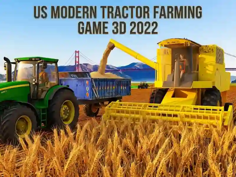 US Modern Tractor Farming Game 3D 2022 — jogo online grátis