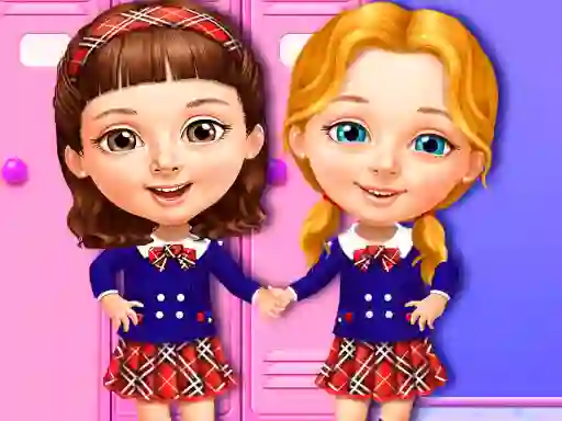 Sweet Baby Girl Cleanup Messy School — free online game