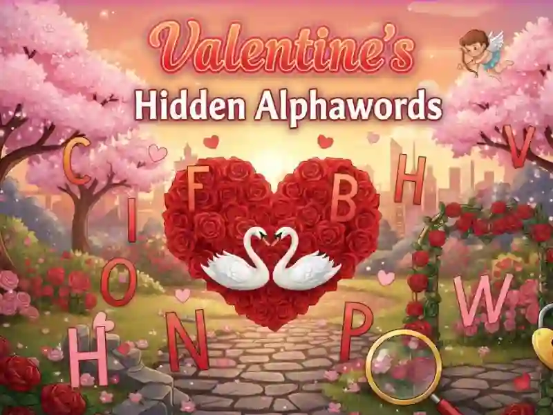 Valentine's Hidden Alphawords — free online game
