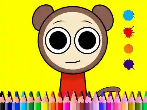 Sprunki Valentine Coloring book — free online game