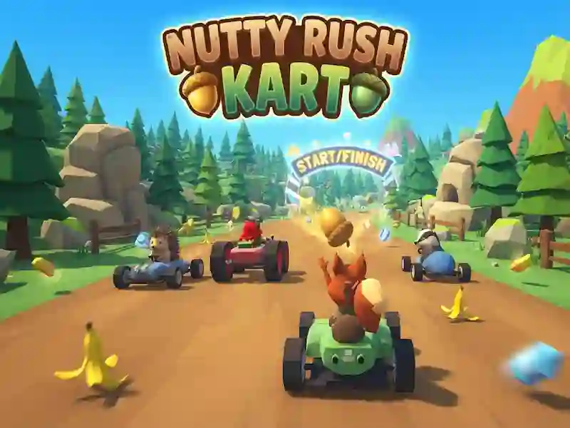 Nutty Rush Kart — бесплатна онлајн игра