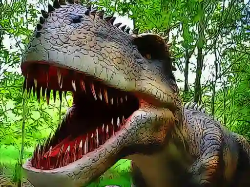 Dinosaurs Scary Teeth Puzzle — free online game