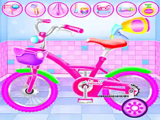 Girl Bike Fix & Washing Salon — free online game