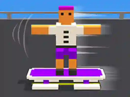 Blocky Skater Rush — free online game