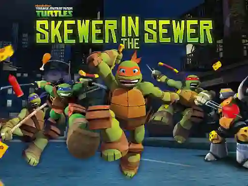 Teenage Mutant Ninja Turtles: Skewer in the Sewer — free online game