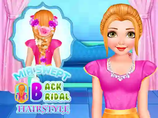 Mia Swept Back Bridal Hairstyle — free online game