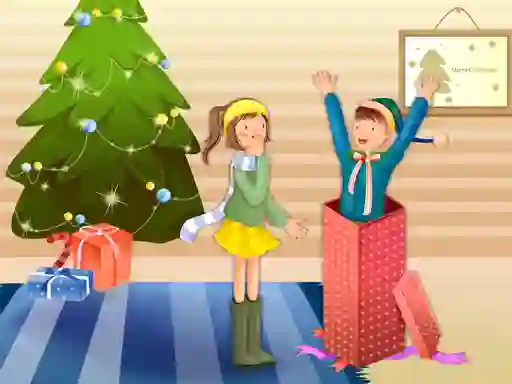 Christmas Lovers Slide — darmowa gra online