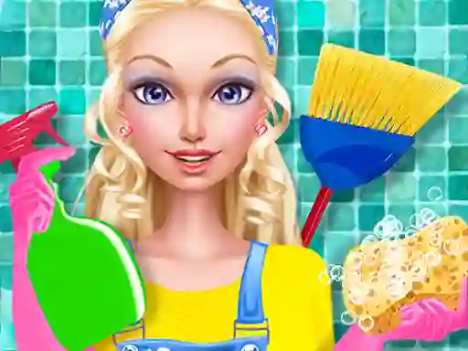 Fashion Doll House Cleaning — free online game