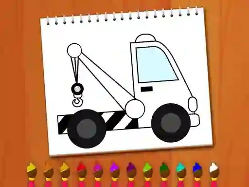 Игра Coloring Book: Excavator Trucks онлайн