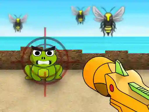 Bubble Gun Beach — free online game