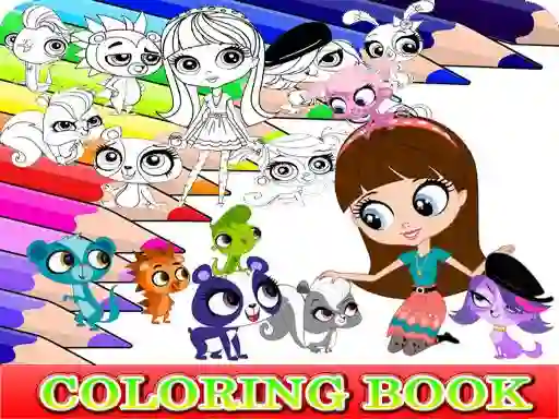 Coloring Book for Littlest Pet Shop — free online game