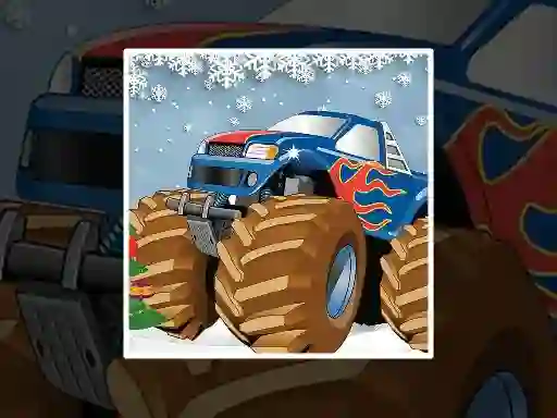 Winter Monster Truck Puzzles — free online game