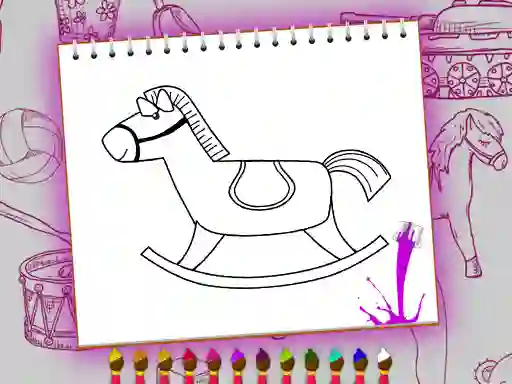 Coloring Book: Toy Shop — free online game