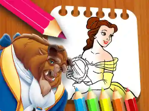 Beauty & the Beast Coloring Book — free online game