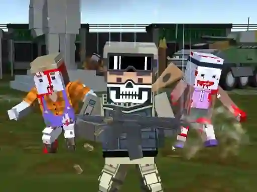 Combat Pixel Arena 3D Zombie Survival — free online game