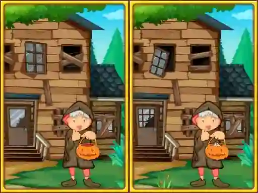 Cluiche Spot the differences halloween ar líne