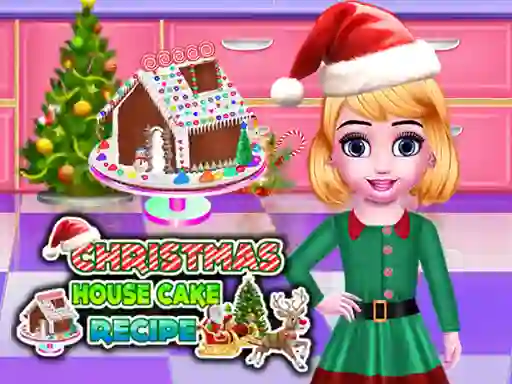 Trò chơi Christmas House Cake Recipe trực tuyến
