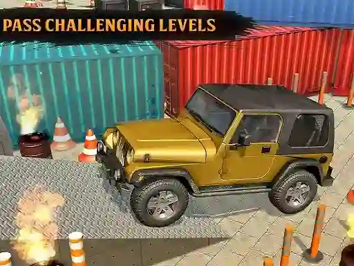 Classic Real 4x4 Jeep Parking Drive Game — free online game