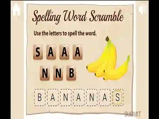 Spelling Word Scramble — free online game