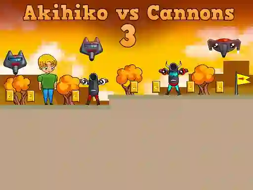Akihiko vs Cannons 3 — free online game