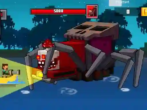Pirate Block Craft Monster Shooter — free online game