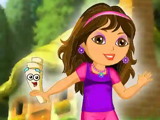 Dora in the garden — free online game