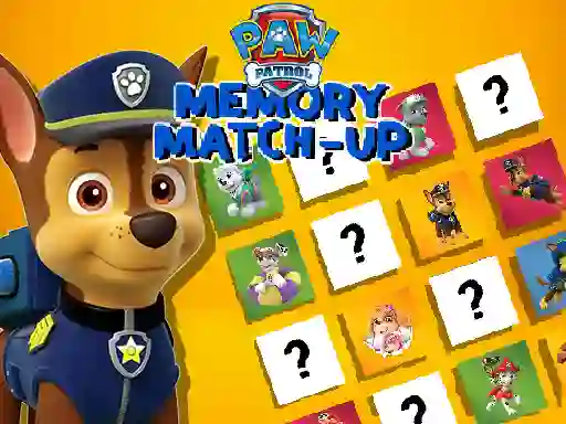 Paw Patrol Memory Match Up — free online game
