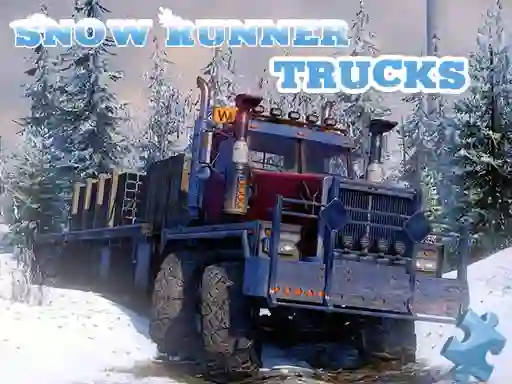 Snow Runner Trucks Jigsaw — free online game
