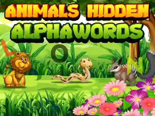 Animals Hidden AlphaWords — free online game