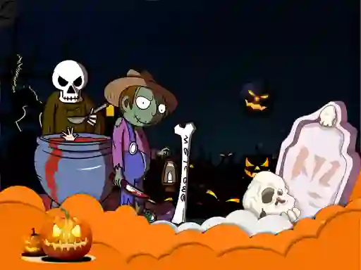 Spel Happy Halloween Slide online