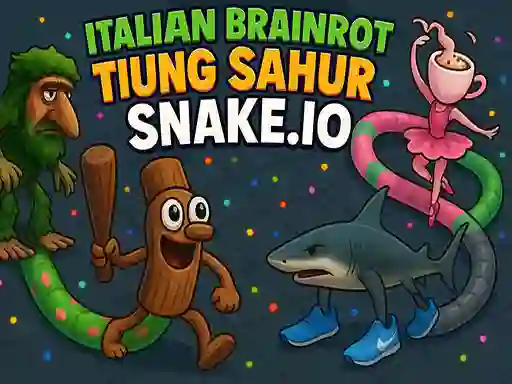 Italian Brainrot Tung Sahur Snake.io — free online game