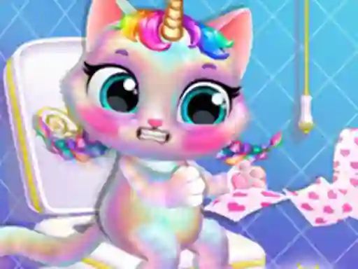 Twinkle My Unicorn Cat Princess Caring — free online game