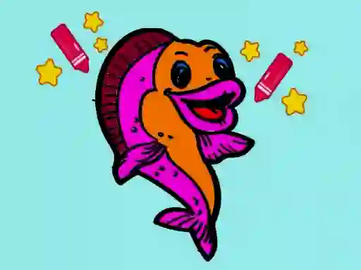 Easy To Paint GoldFish — free online game