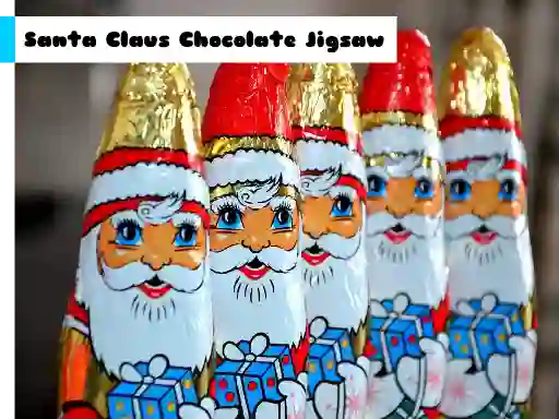 Santa Claus Chocolate Jigsaw — δωρεάν online παιχνίδι