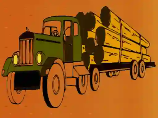 Logging Trucks Coloring — free online game