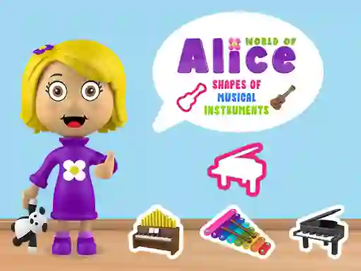 World of Alice Shapes of Musical Instruments — free online game