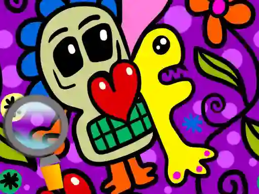 Abstraction Find 5 Differences — free online game