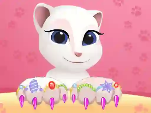 Talking Tom Angela Great Manicure — free online game