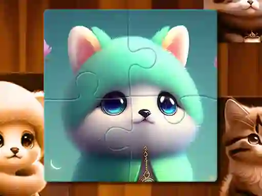 Logħba Cute Cat Jigsaw onlajn