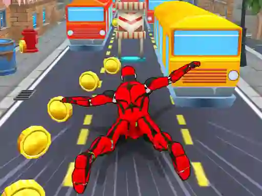 Subway Run Superhero Robot — free online game