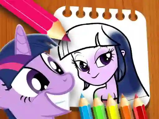 Equestria Girls Coloring Book — free online game
