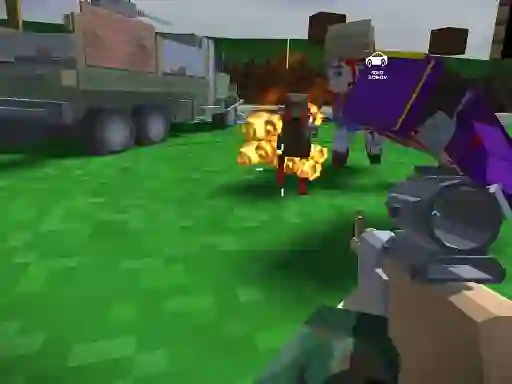 Blocky Zombie And Vehicle Shooting — free online game