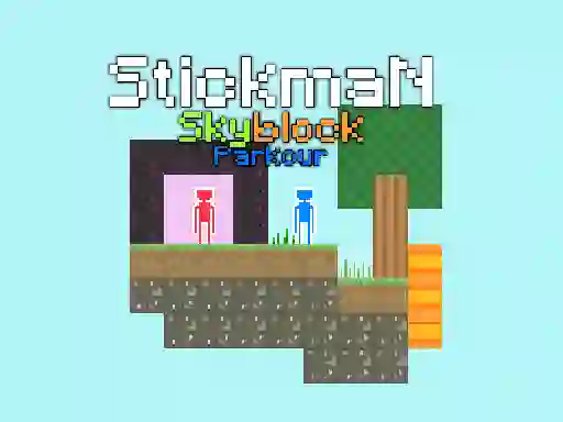 Stickman Skyblock Parkour — free online game