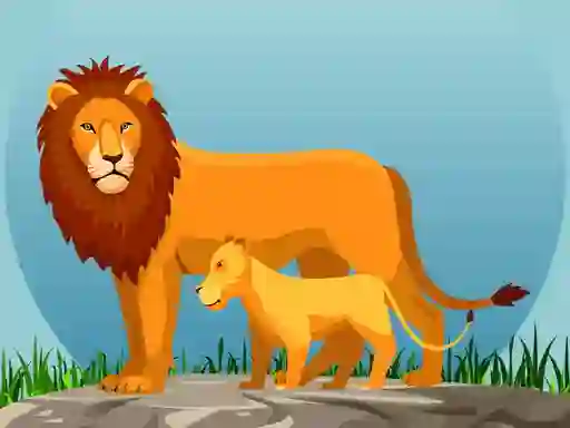 Wild Animals and Their Babies — free online game