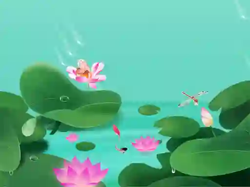 Lotus Flowers Slide — free online game