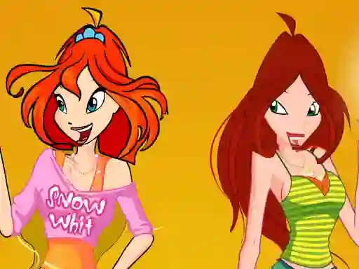 Bloom and Flora Dress Up — free online game