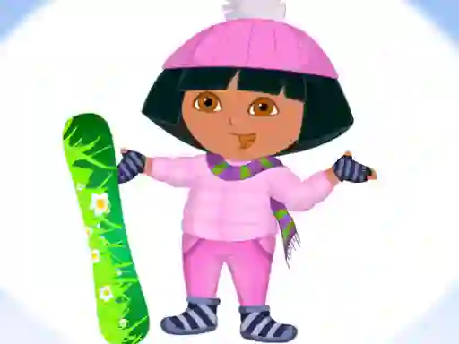Dora Ski Winter Dressup — free online game