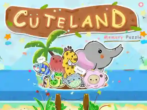 Cuteland Memory Puzzle — free online game