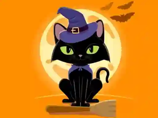 Grumpy Halloween Cats Jigsaw — free online game